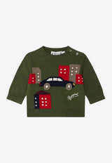 Bonpoint Babies Almire Wool Crewneck Sweater Green W04YJUK00005-AWO/P_BONPO-946