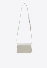 The Row Small Sofia E/W Leather Crossbody Bag Ivory W1569L39/O_THERO-IVPLD