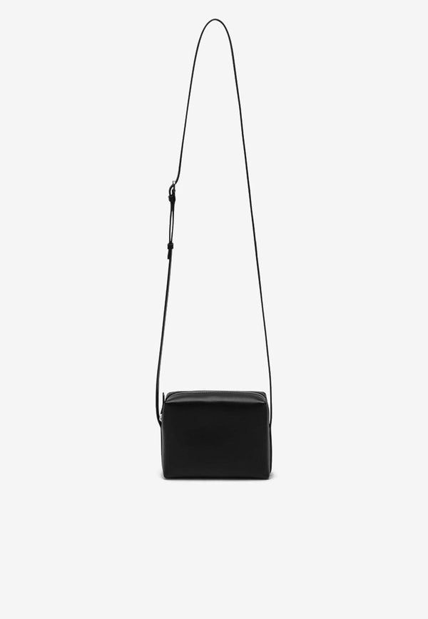 The Row Regent Nappa Leather Shoulder Bag  Black W1720L108/P_THERO-BLANS