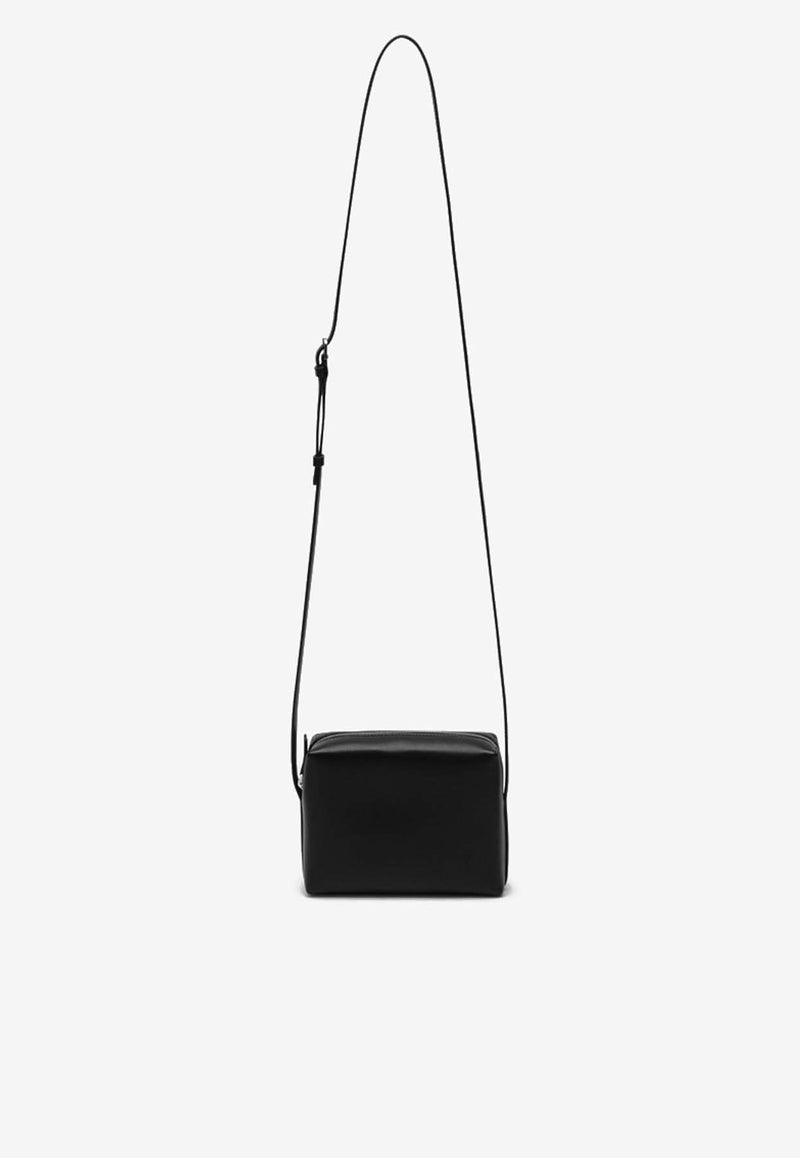 The Row Regent Nappa Leather Shoulder Bag  Black W1720L108/P_THERO-BLANS