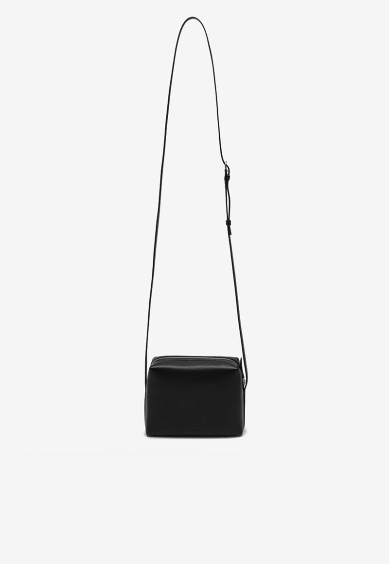 The Row Regent Nappa Leather Shoulder Bag  Black W1720L108/P_THERO-BLANS