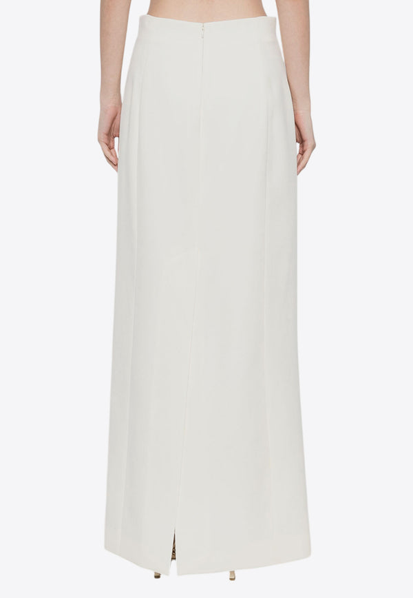 Wardrobe.NYC Column Wool Maxi Skirt White W2071PCWHITE