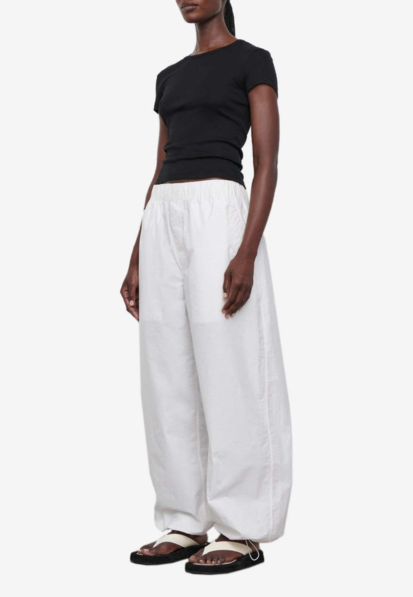 Wardrobe.NYC Resort Elastic-Waist Pants White W2205R17WHITE