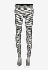 Wardrobe.NYC X Rosie Huntington-Whiteley Web Mesh Tights Black W2223R18KNBLACK