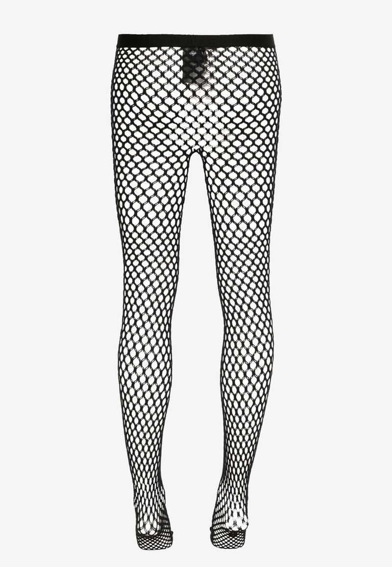 Wardrobe.NYC X Rosie Huntington-Whiteley Web Mesh Tights Black W2223R18KNBLACK