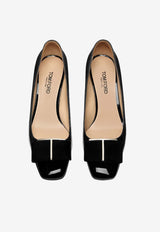 Tom Ford Audrey 55 Pumps in Patent Leather and Velvet W3615-LCL406S 1N001 Black