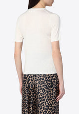 Max Mara Warren Rib Knit Top White WARRENCO/P_MAXM-001