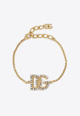 Dolce 
Gabbana DG Logo Fine Link Bracelet Gold WBR2L4 W1111 ZOO00