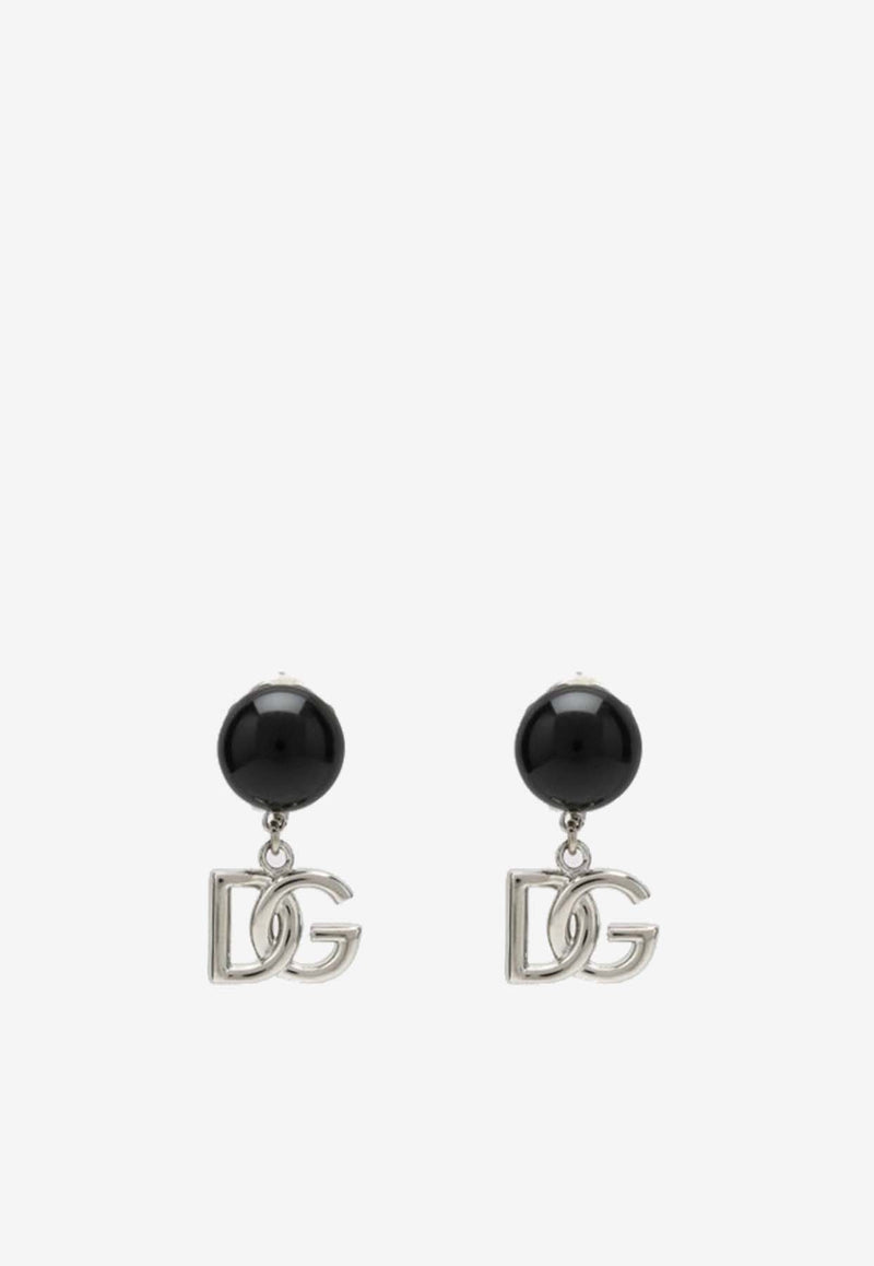 Dolce 
Gabbana DG Logo Ball Earrings Black WEO6Z3W1111/P_DOLCE-N0000