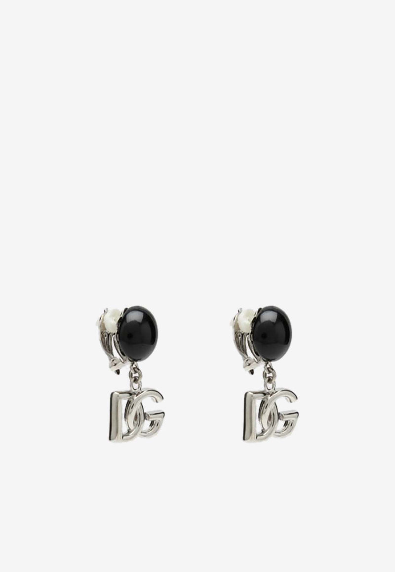 Dolce 
Gabbana DG Logo Ball Earrings Black WEO6Z3W1111/P_DOLCE-N0000