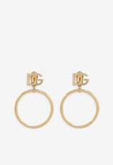 Dolce 
Gabbana Clip-On DG Logo Hoop Earrings WEQ6M3 W1111 ZOO00 Gold