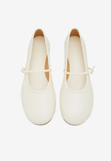 Dear Frances Ballet Flats in Nappa Leather WIN01WHITE