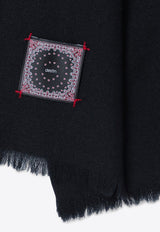 Destin Wool Rectangular Scarf Black WONSTUNWO/P_DESSR-BL