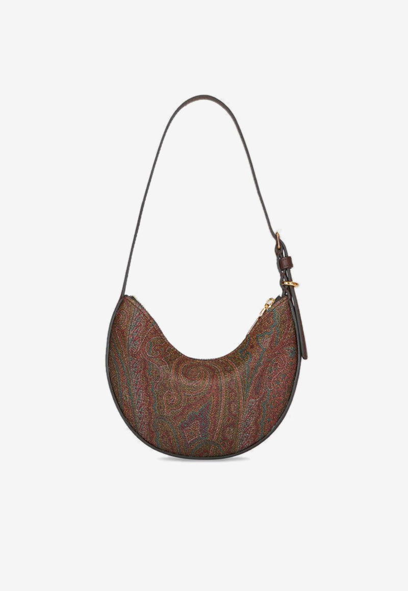 Etro Mini Essential Paisley Jacquard Shoulder Bag Brown WP1I0003AA001M0019BROWN