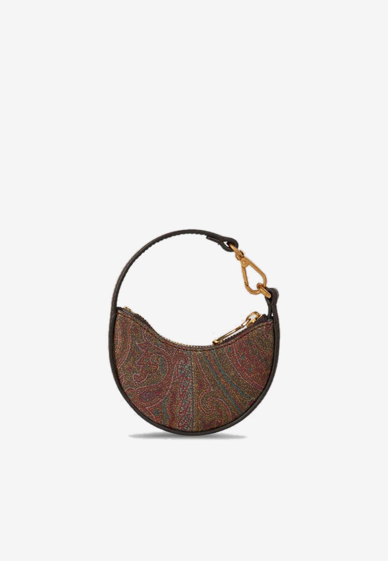 Etro Mini Paisley Jacquard Hobo Bag Brown WP2A0002AA001M0019BROWN