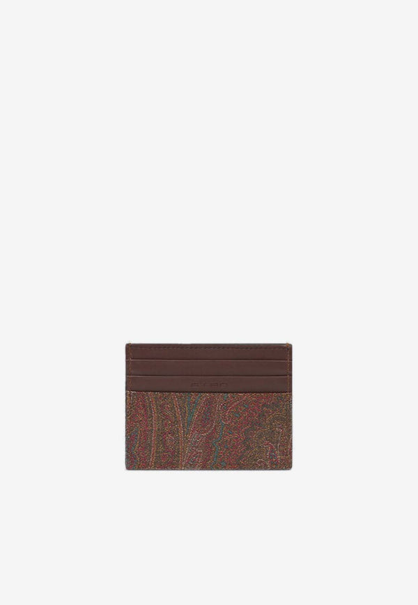 Etro Paisley Jacquard Cardholder Brown WP2E0001AA001M0019BROWN