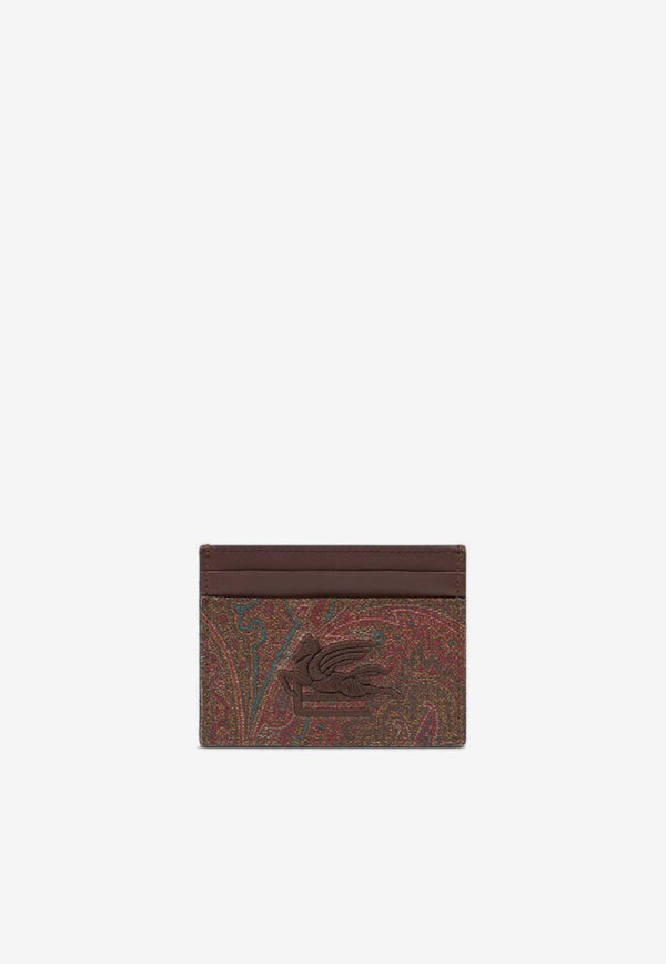 Etro Paisley Jacquard Cardholder Brown WP2E0001AA001M0019BROWN