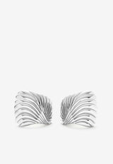 Missoma Jewellery Ripple Oversized Earrings Silver WR-S-E8-NSSILVER