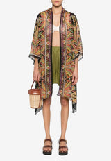 Etro Paisley Print Silk Chiffon Cover-Up WRCA0023-AK038 X0810 Multicolor