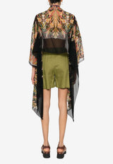 Etro Paisley Print Silk Chiffon Cover-Up WRCA0023-AK038 X0810 Multicolor