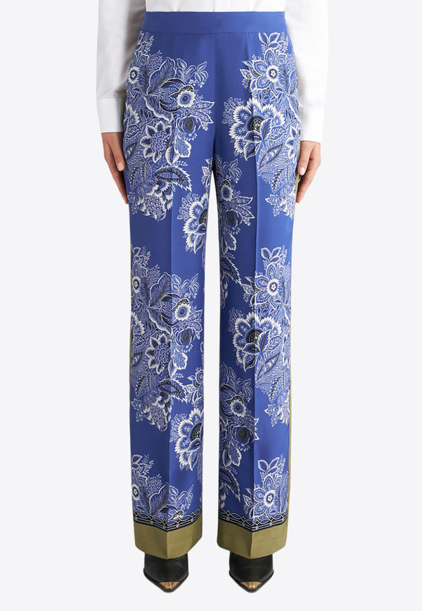 Etro Silk Bandanna Floral Pants WREA0014-AK012 X0883