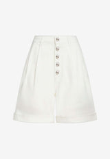 Etro High-Waist Bermuda Shorts WREB0005AC169W0112WHITE