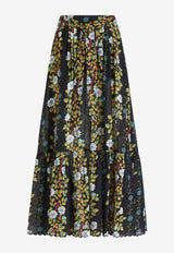 Etro Floral Print Maxi Skirt WRFA0016-99SA576 X0810 Multicolor