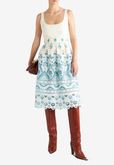 Etro Lace Embroidered Midi Dress WRHA0002-99TGE01 S8461 White