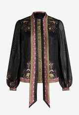 Etro Paisley Print Silk Blouse WRIA0004-99SPA16 X0810 Black