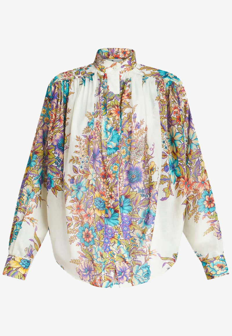 Etro Floral Print Long-Sleeved Shirt WRIA0006-99SA580 X0800 Multicolor