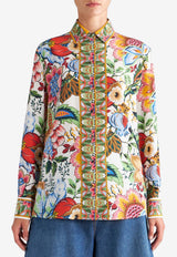 Etro Floral Print Long-Sleeved Shirt WRIA0013-AK028 X0800 Multicolor