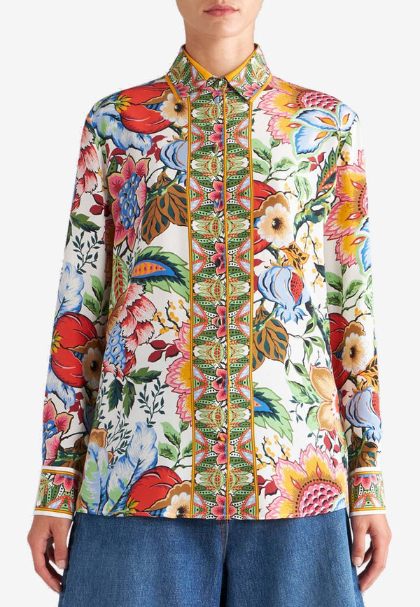 Etro Floral Print Long-Sleeved Shirt WRIA0013-AK028 X0800 Multicolor