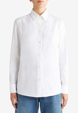 Etro Logo Oxford Shirt WRIA001399TU5H6W0800WHITE