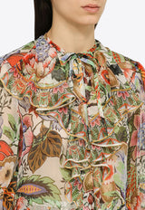 Etro Ruffle-Detailed Silk Blouse WRIA001599SP147/O_ETRO-X0800