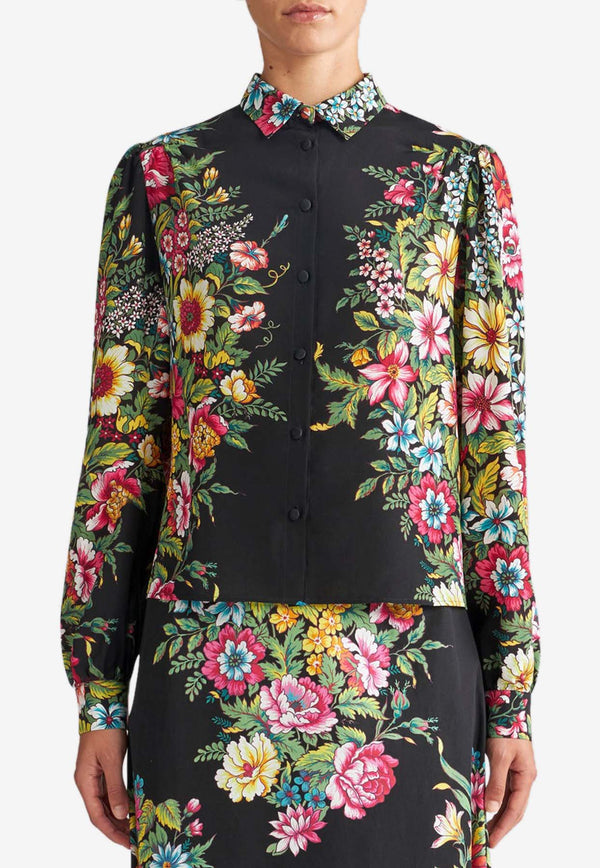 Etro Floral Print Long-Sleeved Shirt WRIA0017-99SA199 X0810 Multicolor