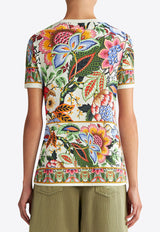 Etro Bouquet Crewneck T-shirt WRJB0005-AJ001 X0800