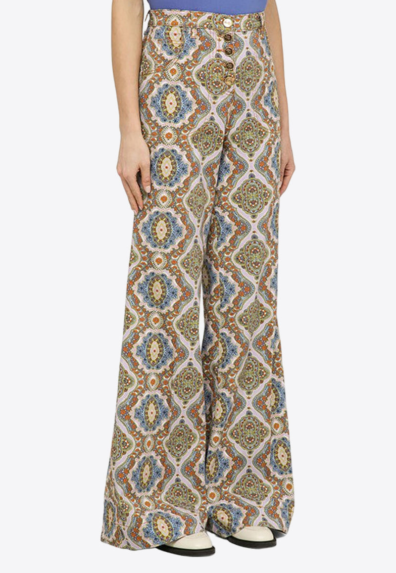 Etro All-Over Print Wide-Leg Pants Multicolor WRNB0004AK033/O_ETRO-X0875