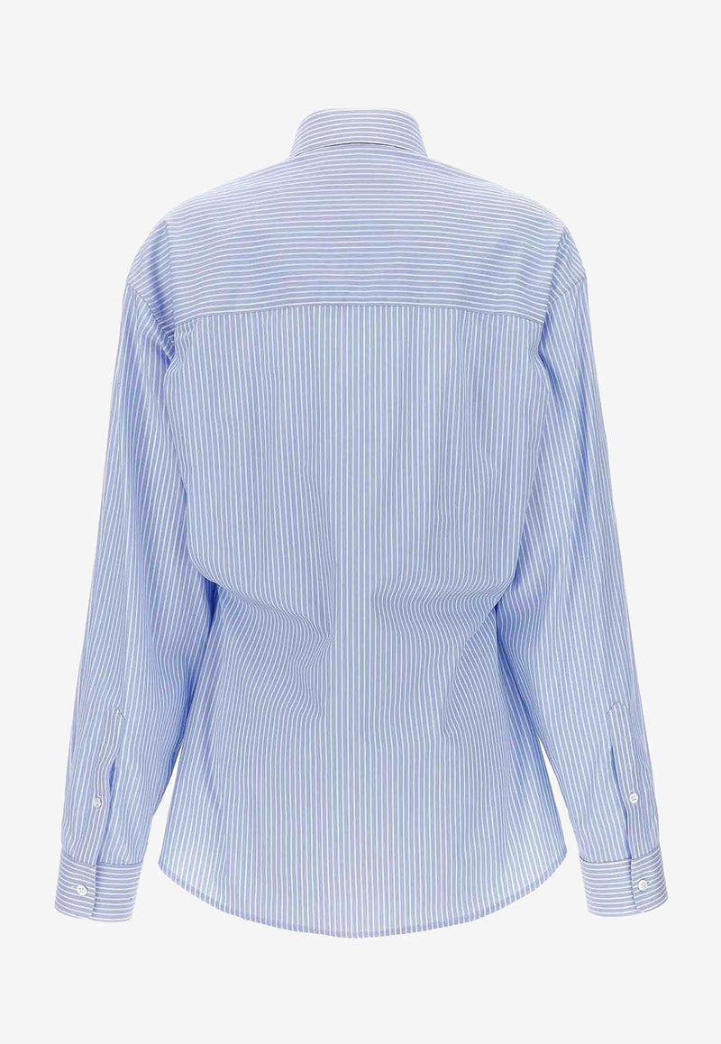 DARKPARK Anne Striped Long-Sleeved Shirt Light Blue WSH04_FAC09_5601