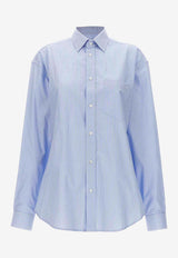 DARKPARK Anne Striped Long-Sleeved Shirt Light Blue WSH04_FAC09_5601