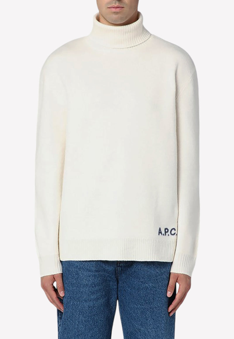 A.P.C. Walter Wool Turtleneck Sweater  Ecru WVBDJ-M23248WO/P_APC-AAD