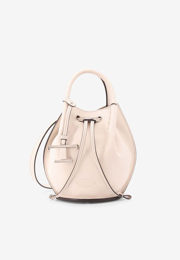 Tod
s Mini Buz Bucket Bag Beige XBWBUZK0100UPP_B015