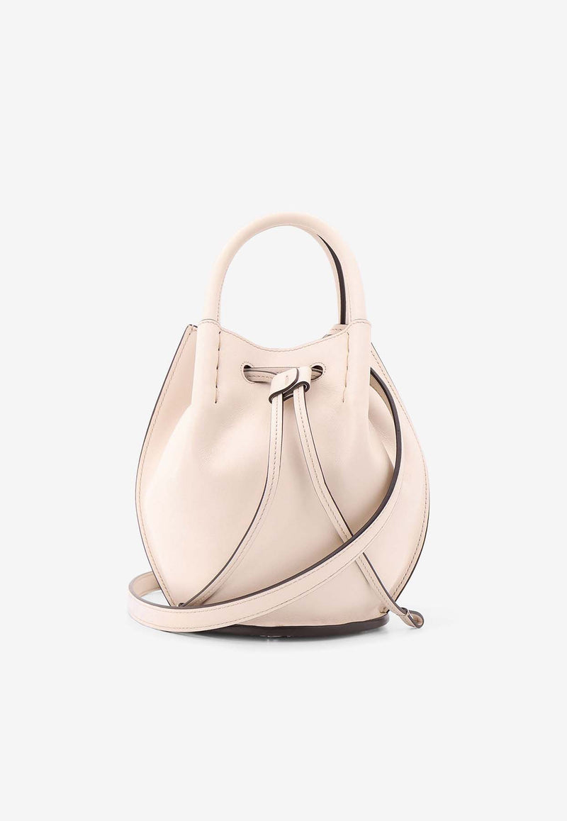 Tod
s Mini Buz Bucket Bag Beige XBWBUZK0100UPP_B015