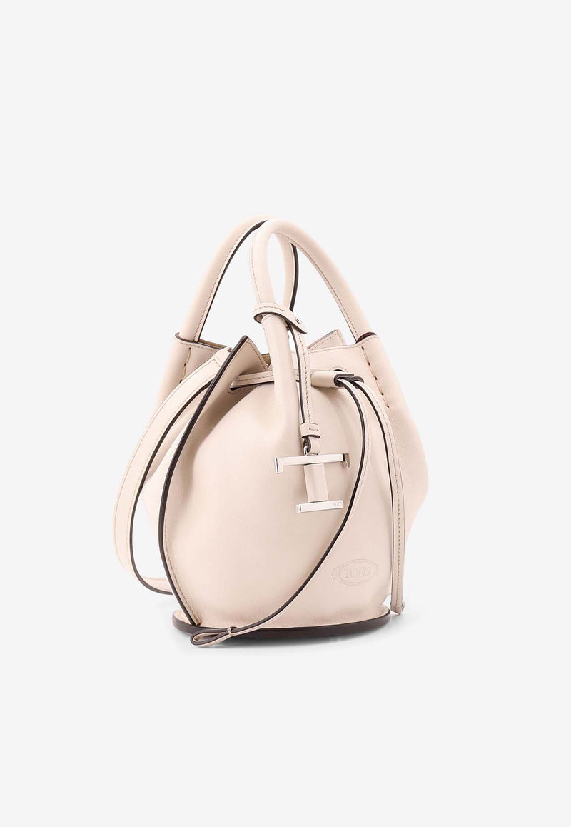 Tod
s Mini Buz Bucket Bag Beige XBWBUZK0100UPP_B015