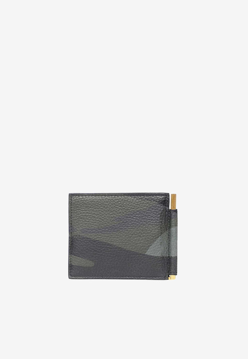 Tom Ford Logo Bi-Fold Leather Wallet Y0231-ICL093G 3EN02 Green