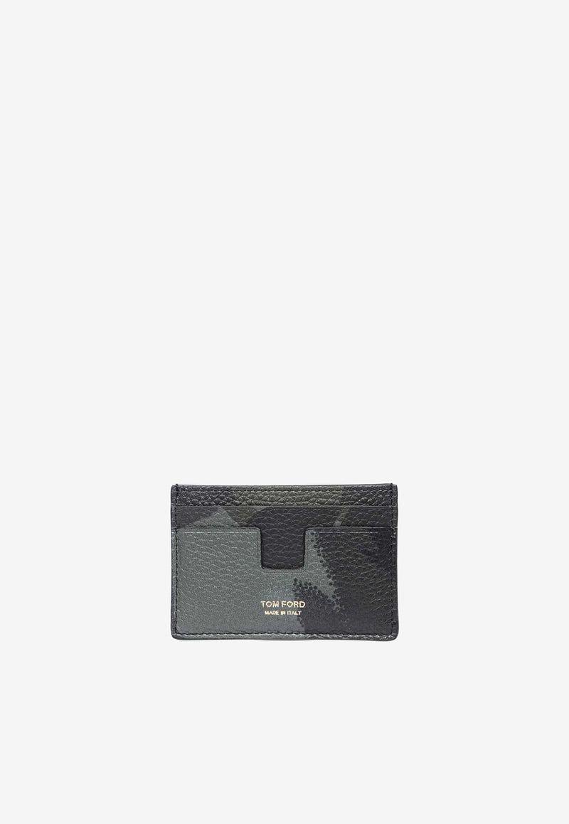 Tom Ford Logo Leather Cardholder Y0232-ICL093G 3EN02 Green