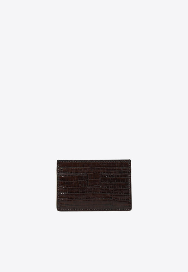 Tom Ford Lizard-Effect Leather Cardholder Y0232-LCL381G 1B084