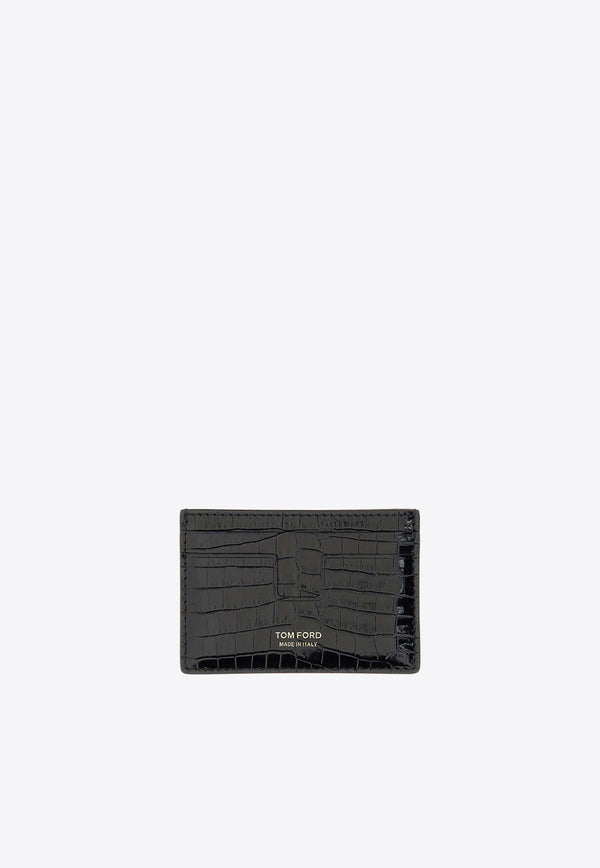 Tom Ford Croc-Embossed Leather Bi-Fold Cardholder Y0232-LCL403G 1N001