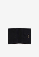 Tom Ford Logo Bi-Fold Cardholder in Grain Leather YT279-LCL158G 1N001 Black