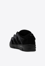 Santha Model 1 Mesh and Suede Sneakers Black YU01-S1OR/P_SANTH-BK