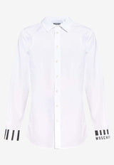 Moschino Barcode Long-Sleeved Shirt ZA020452351001 1001 White